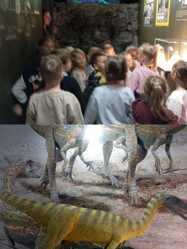 Wycieczka autokarowa,, Motylków’’ i ,,Biedronek’’ do Muzeum Paleontologicznego w Lisowicach.