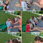 Akcja „Sprintem do maratonu” w naszym przedszkolu - kolaż zdjęć