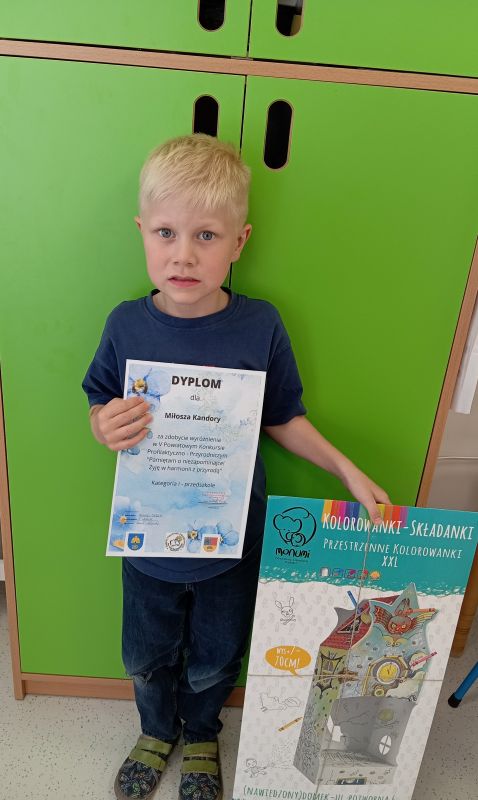 Wyróżnienie w V Powiatowym Konkursie Profilaktyczno-Przyrodniczym „Pamiętaj o niezapominajce – Żyję w harmonii z przyrodą”