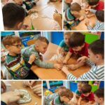 Przygotowania Biedronek do konkursu na Najładniejszą Szopkę Bożonarodzeniową