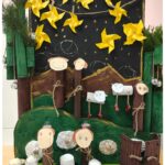 Przygotowania Biedronek do konkursu na Najładniejszą Szopkę Bożonarodzeniową