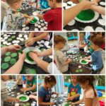 Biedronki przygotowują kartki świąteczne