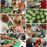 Biedronki przygotowują kartki świąteczne