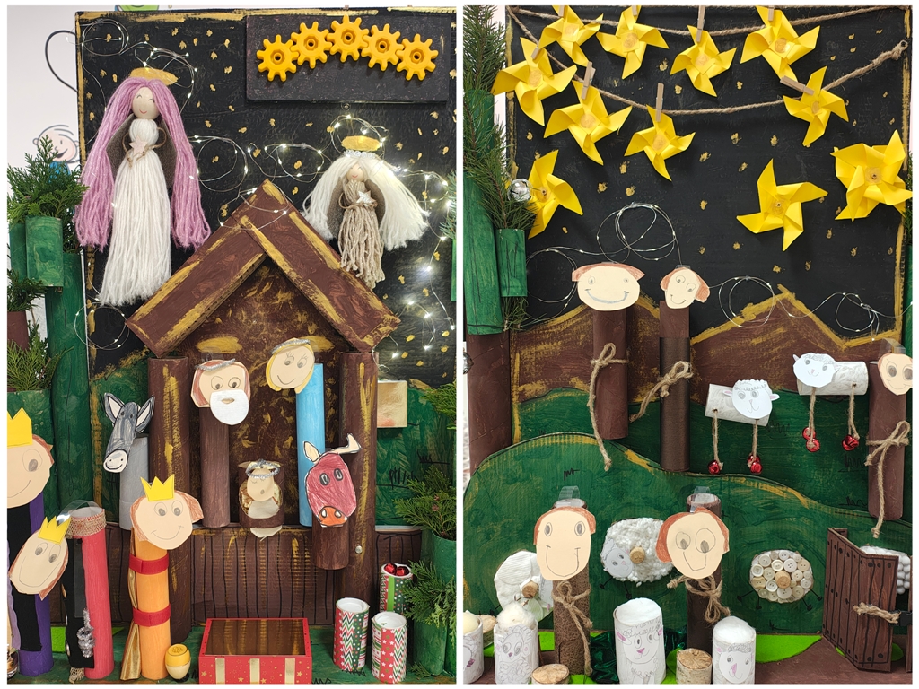 Przygotowania Biedronek do konkursu na Najładniejszą Szopkę Bożonarodzeniową