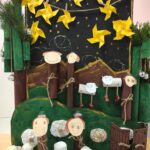 Przygotowania Biedronek do konkursu na Najładniejszą Szopkę Bożonarodzeniową