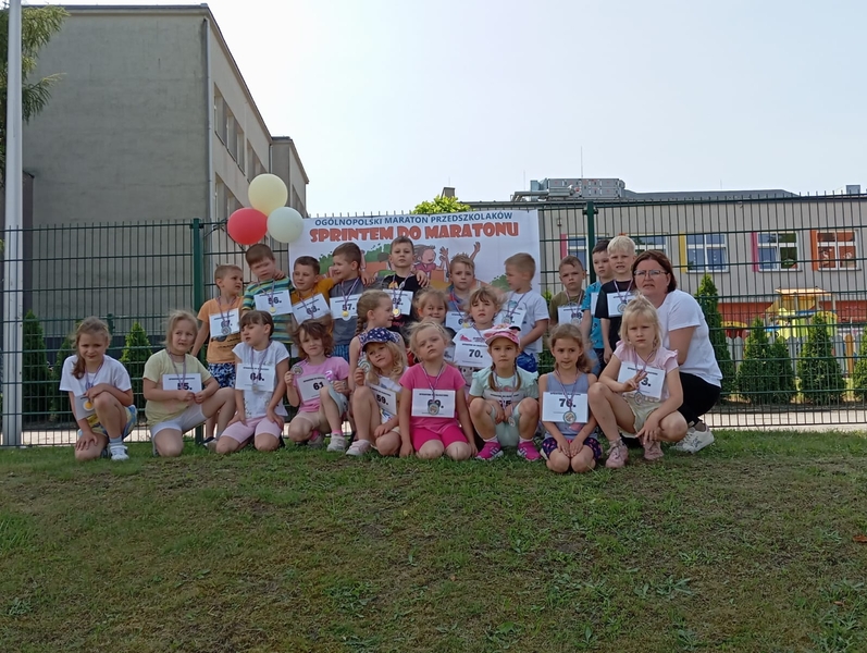 AKCJA „SPRINTEM DO MARATONU” W NASZYM PRZEDSZKOLU