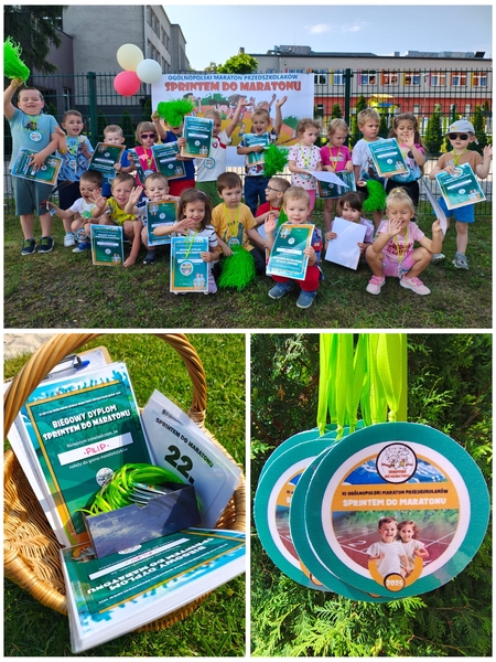 AKCJA „SPRINTEM DO MARATONU” W NASZYM PRZEDSZKOLU