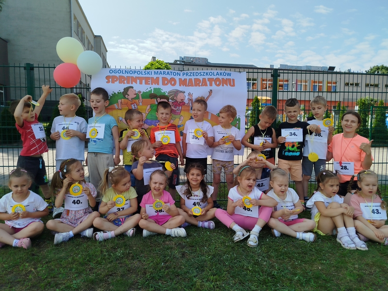 AKCJA „SPRINTEM DO MARATONU” W NASZYM PRZEDSZKOLU